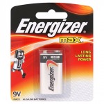 Energizer Max 9V Alkaline Batteries 1 Pack